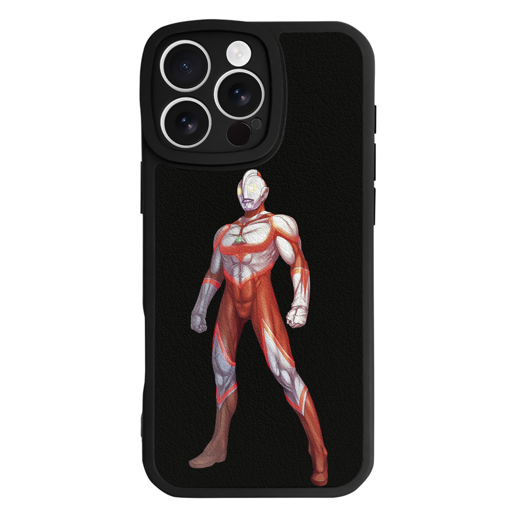 （画像用） ウルトラマン Ultraman 【iPhone 16シリーズ対応】シリコンスマホケース（レザー調） 材質：シリコン